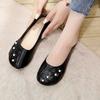 Fashion Shoes for Women Shallow Mary Jane Round Toe Slip-on Soft Bottom Woman Flats Lastest Korean Style Genuine Mark Cheap Liquidation