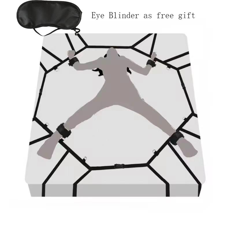 Sexuální pouta na postel Bondage Poutací systém Sexuální hra Párové hry Nylonová pouta Pouta na kotníky Pod Sextoy Sexuální doplněk