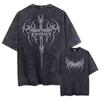 T-shirt Lavaggio Acido Y2k Uomo Vintage Cotone T-shirt Harajuku Gotico Streetwear Magliette Morbide Ragazza Ampia Moda Stampa Top Unisex