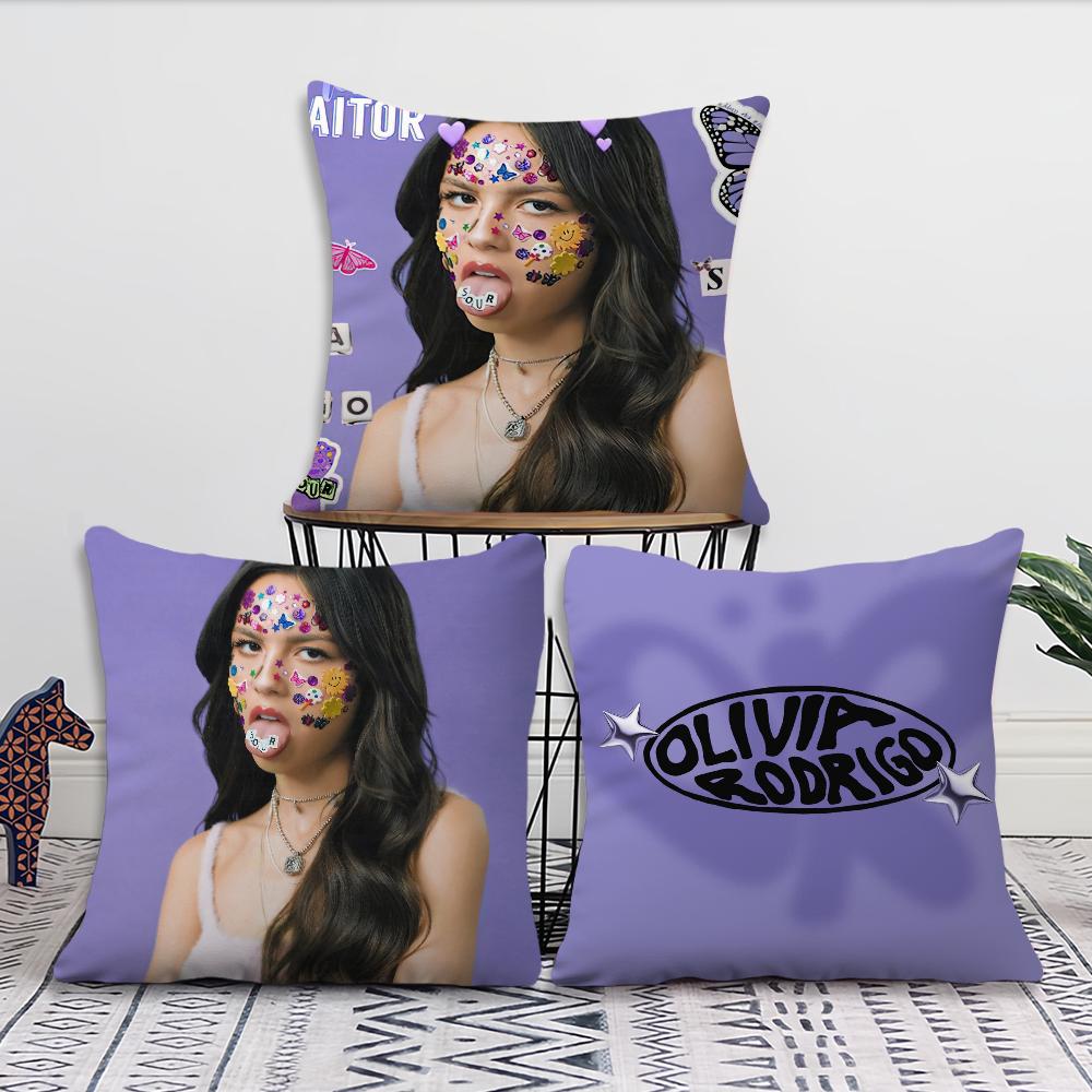 Creative Homewares Unisex Singer O-Olivia R-Rodrigo Pillow Case Living Room Home Sofa Office Shop Cover Printing Comfort Decoration Nordic Simplicity