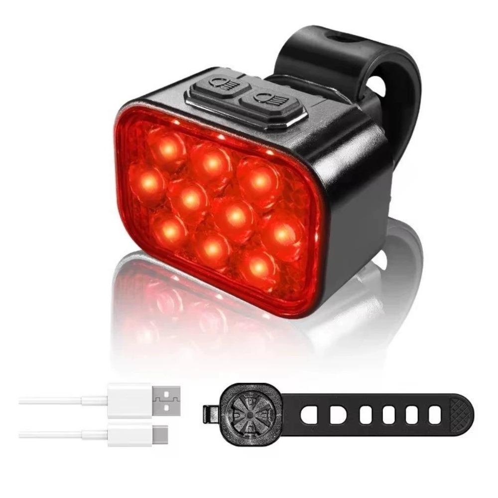 

Waterproof Bicycle Light Set LED MTB Light Lantern USB Charge Bike Light Outdoor Sports червоний