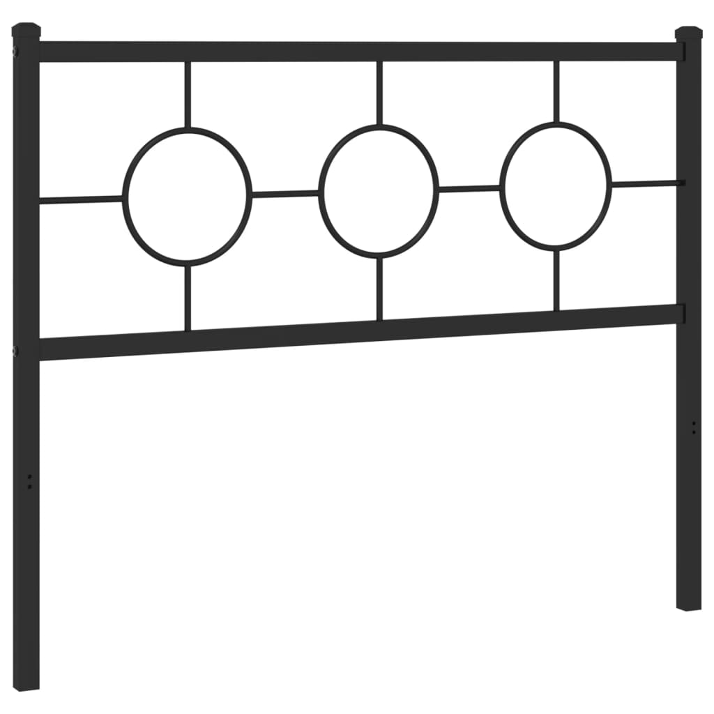 Replacement Headboard Metal Black 107 Cm