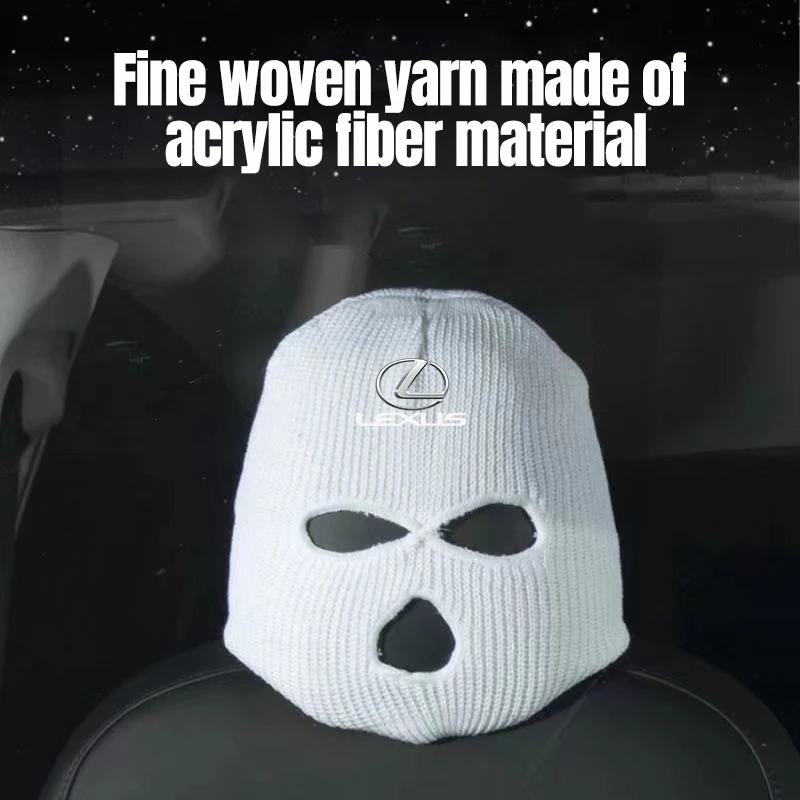 Car Seat Headcovers Personalized Knitted Headcovers Masked Man Funny Hat For LEXUS RX300 RX330 RX350 IS250 LX570 is200