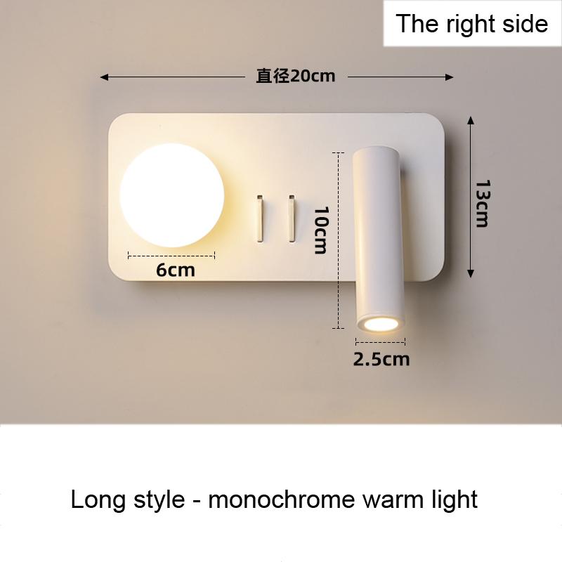 

Светодиодный настенный светильник Современный простой настенный светильник для дивана и телевизора, настенный светильник для спальни, прикроватный светильник для входа на балкон, новый стиль 6W
