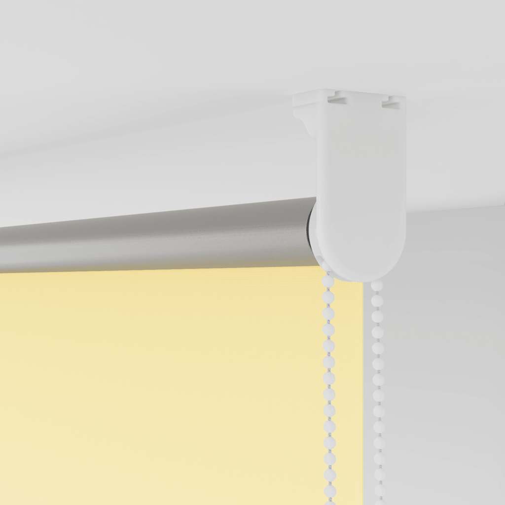 Blackout Roller Blind Yellow 125x230 cm Fabric Width 121.6 cm Polyester
