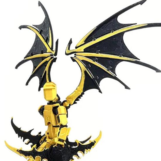 3D Printed Robot Action Figure with Accessories Movable Joints Demon