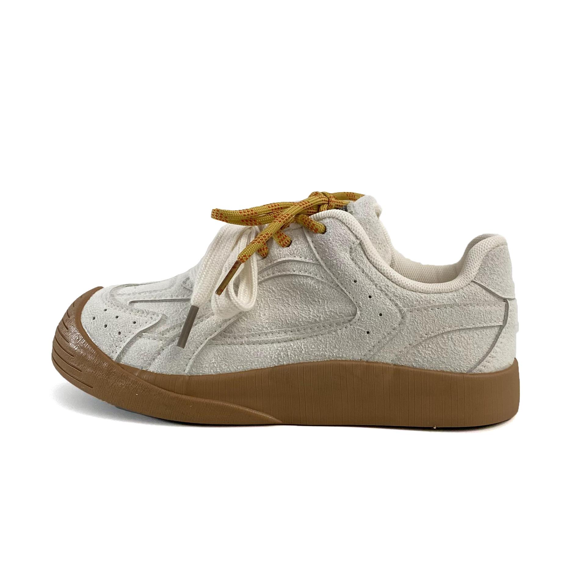 

Дофаминовое сочетание цветов ретро кэжуал универсальная платформа повседневная обувь весна новинка круглый носок шнуровка кеды 5069 40