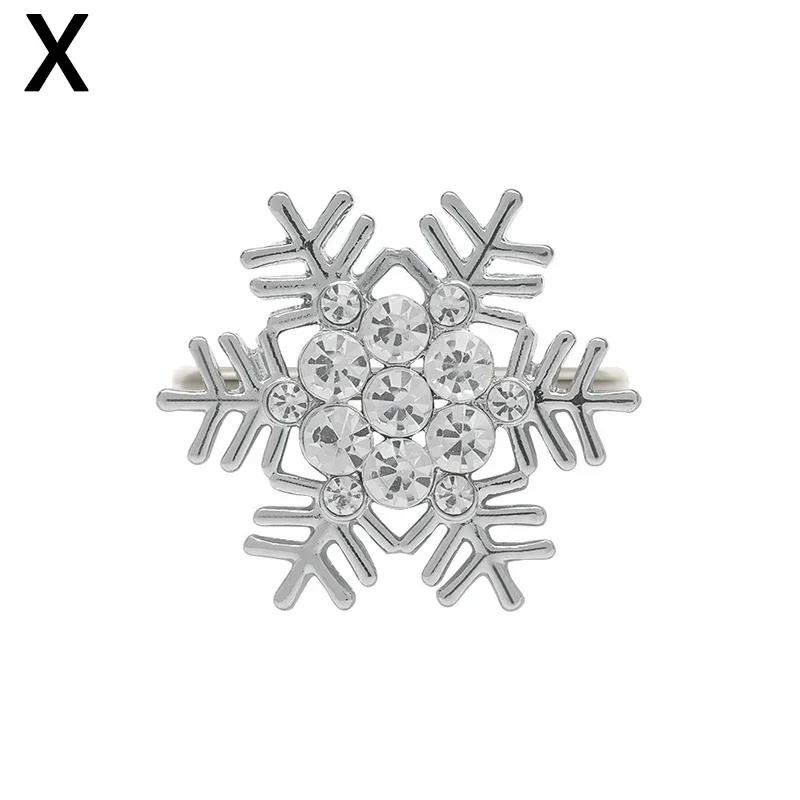 Weihnachts-Serviettenring Metall Weihnachtsglocke Elch Serviettenhalter Blumenkranzringe Hochzeitsbankett Hotel Tischdekoration und Accessoire