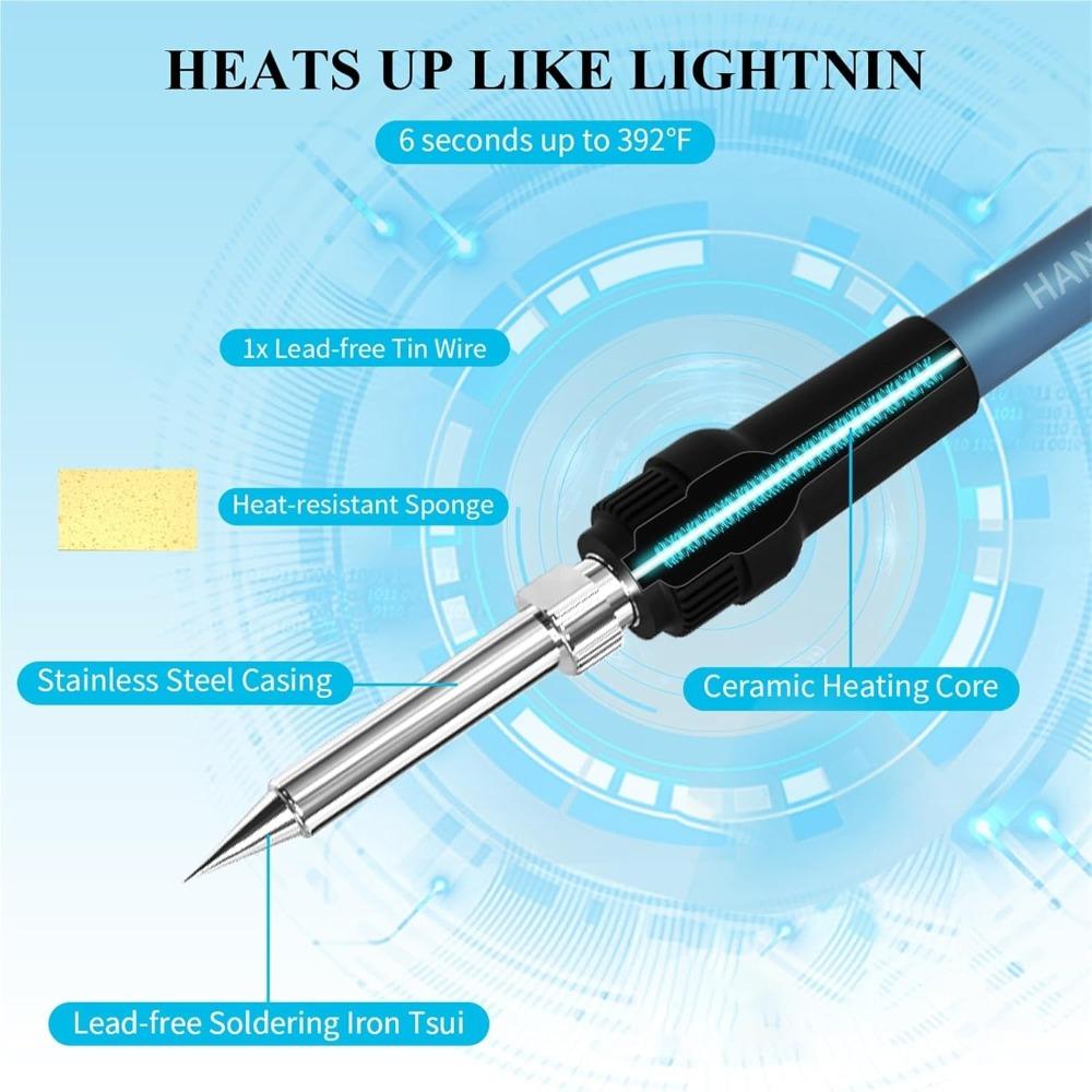 60W Soldering Station Professional Welding Rework Station Temperature Control Soldering Iron Set Cellphone Repair Tool