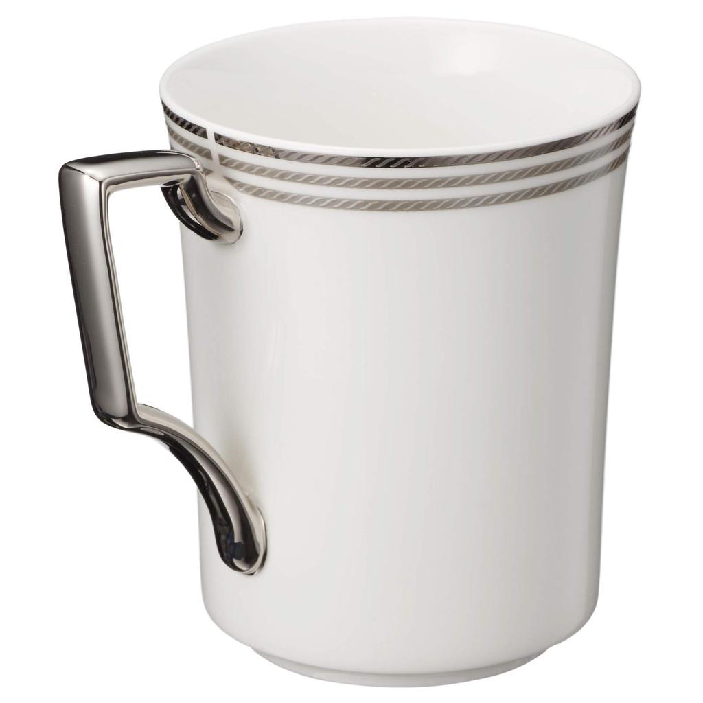 Noritake Mug Color Pair 295cc Aidan 2 Pieces Bone China (changeable Set) White/Black P93655/4867-12