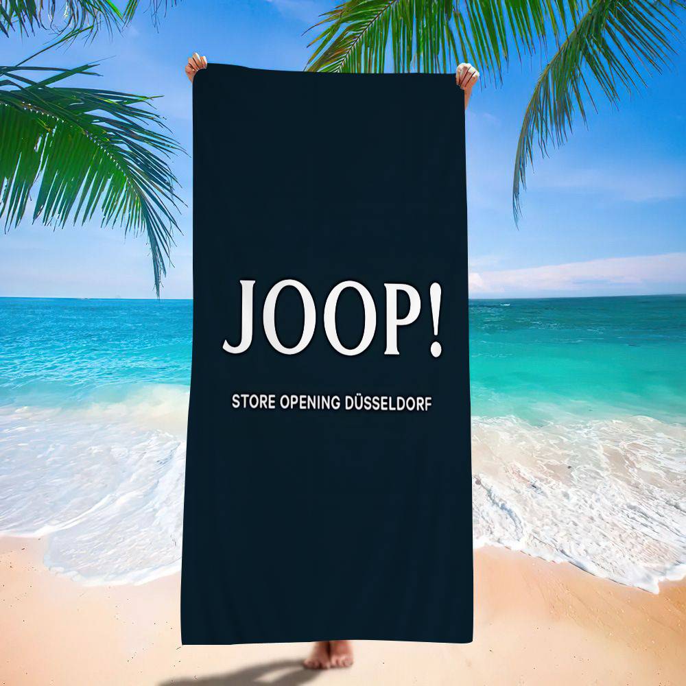 Mode Logo J-Joop.png Mikrofaserdecke Schnelltrocknende Strandtücher Übergröße Druck Super Saugfähige Pooltuchdecke