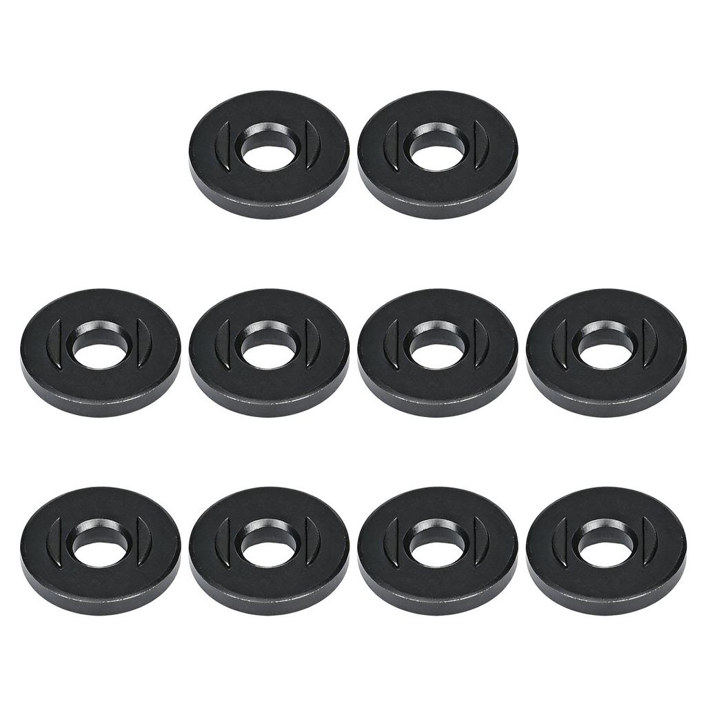 10Pieces Heavy Duty Universal Angled Grinder Backing Plates for 100mm Models Four Hole Hex Design Alloy Material Secure