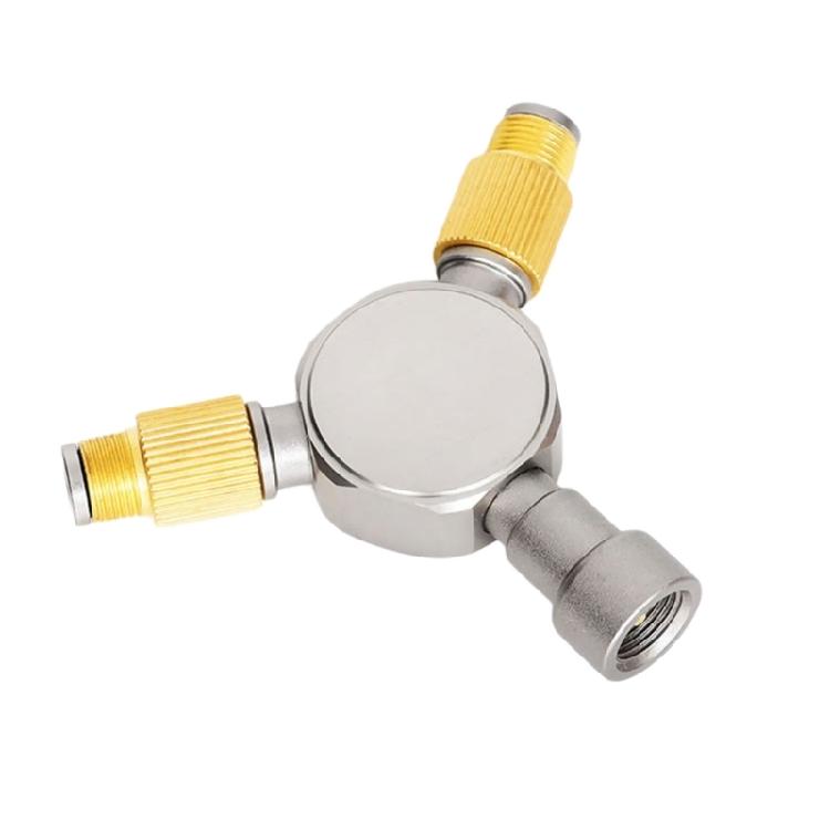 

Gas Distributor Outdoor Safe Use Gas Tanks Conversion Head Gas Distributor Aluminum Gas Consumption Camp Stove Adapter 1