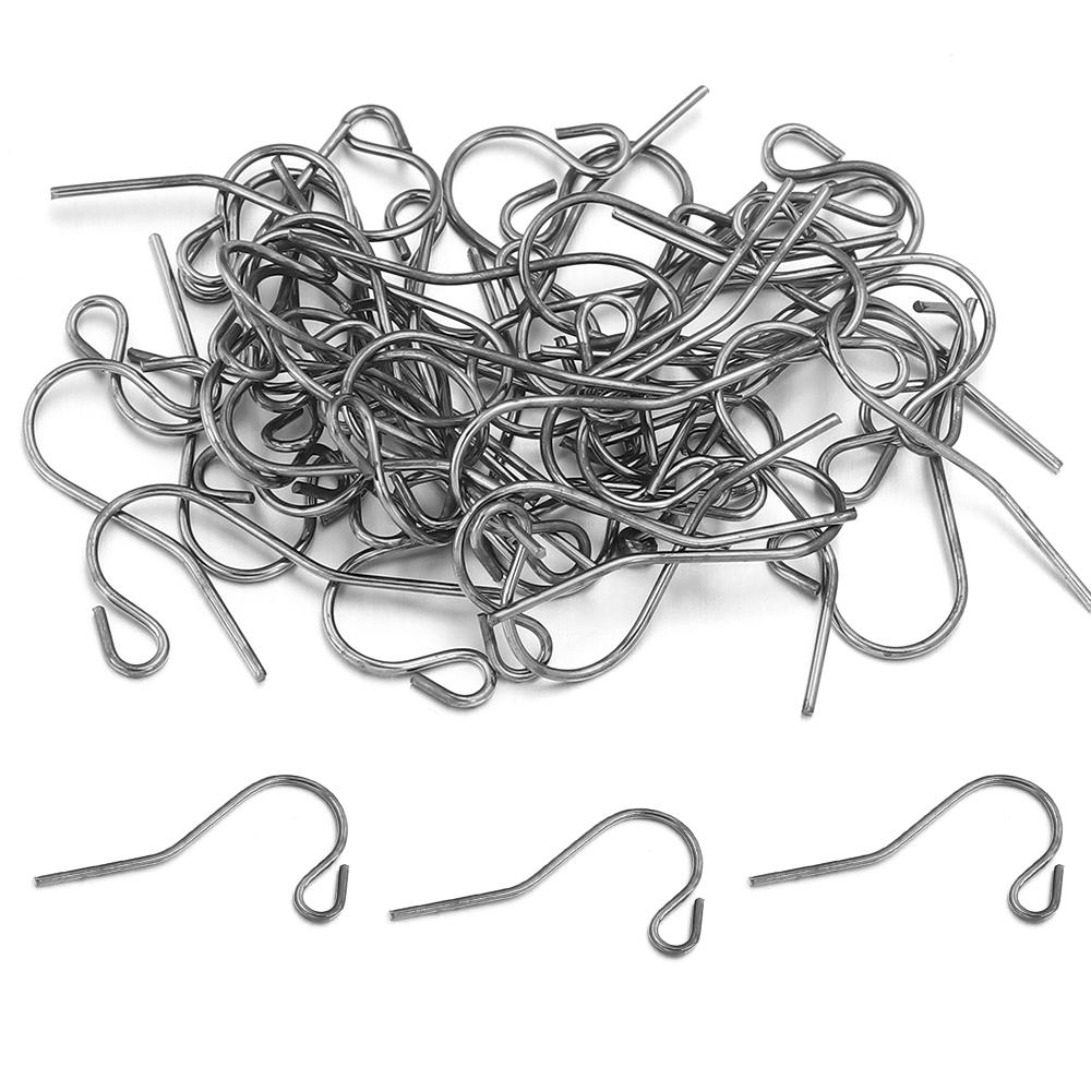 50-200Pcs Stainless Steel Earrings Clasps Hooks Hypoallergenic Ear Hook Earring Fish Hooks For Handmade Jewelry Earwire Findings