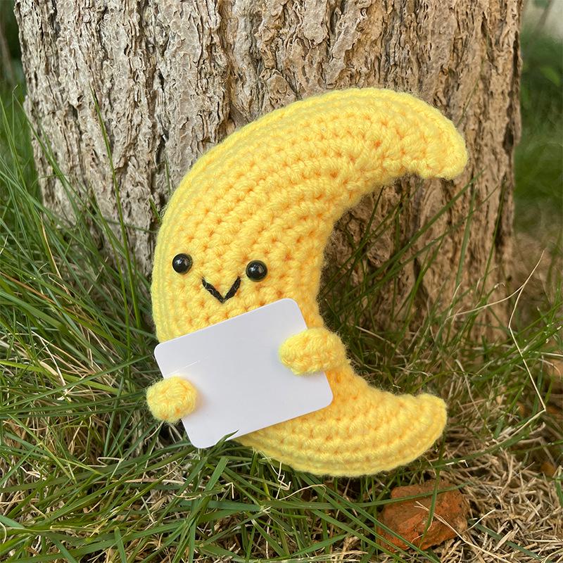 Handmade Crochet Animal Dolls: Brown Bear, Pug, White Dove & Hedgehog Ornaments