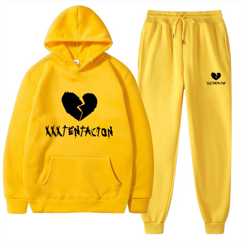 2025 Trendy European & American Spring/Autumn Hoodie & Sweatpants Fashion Set