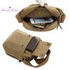 Bolso bandolera informal de viaje multifunción de lona vintage para hombre