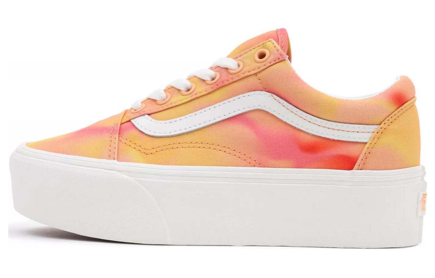 Женские кроссовки Vans Old Skool Stackform  Оранжевый Белый  VN0A7Q5MORA 37