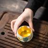 Dragon & Phoenix Celadon Tea Cup Set