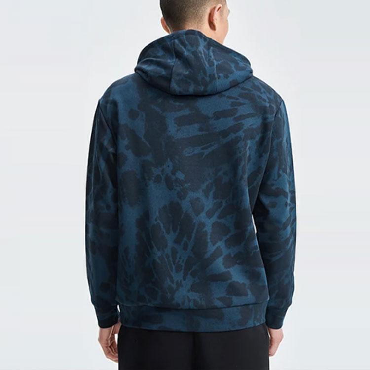 Li Ning Camouflage Loose Fit Pullover Long Sleeve Sweatshirt Men sweatshirt Blue AWDR035-2