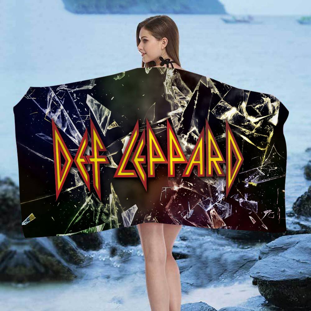 Klassisches Band D-Def L-Leppard Badetuch Mikrofaser Weich Wasserabsorbierend Atmungsaktiv Für Mädchen Kinder Dekorativ Cartoon Strandtuch