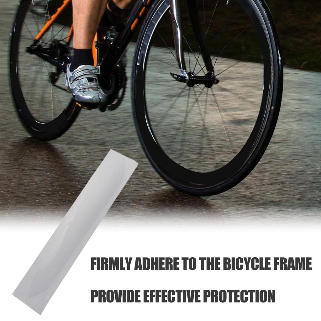Chainstay Protector Clear Adhesive Chainstay Frame Guard Film Cover for Mountain Bike Road Bike Chain Chain Stay Frame Guard