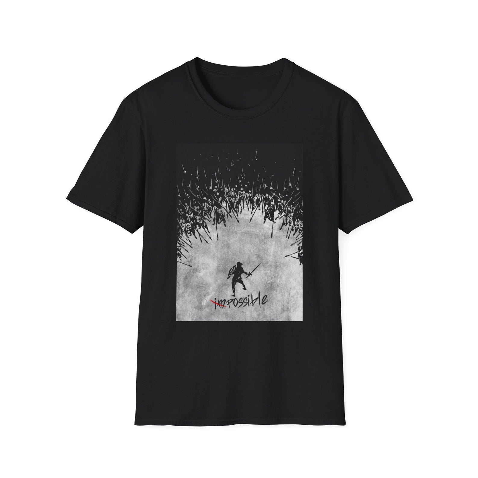 Possible Against All Odds Motivational T-Shirt | Inspirational Quote Tee XL