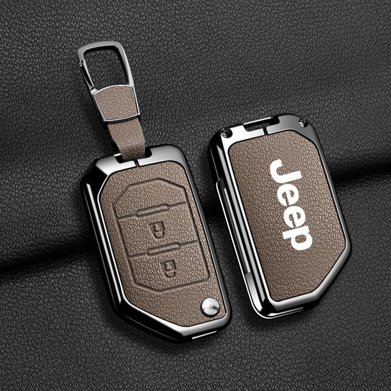Compatible Jeep Key Case for Compass, Renegade, Cherokee, Grand Commander, Grand Cherokee