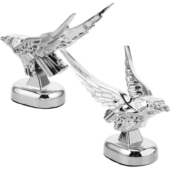 Unique 3D Eagle Hood Ornament Metal Car Hood Sticker Truck Decor Easy to Install Enhance Style