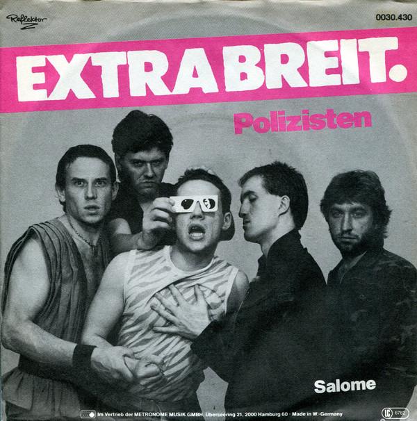 

7-дюймовая пластинка EXTRABREIT Polizisten 0030430 Reflektor Z 1981 Германия Танцевальная Электроника Б/У