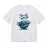 Women's Comfy Slight Stretch Breathable Classic T-Shirt Ocean Theme Design Tee