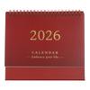 Small Desk Calendar 2026 Minimalist Desktop Flip Stand Planner Compact Monthly Table Calendar for Home Office Use