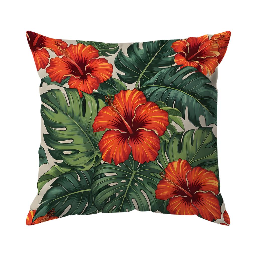 1/4pcs Toucan Flower Cushions Pillowcase Polyester Cushion Cover Throw Pillow Pillowcover Home Car Sofa Decor