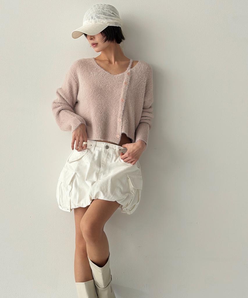 THE GREEN LAB Hairy Soft Knit [Pink]
