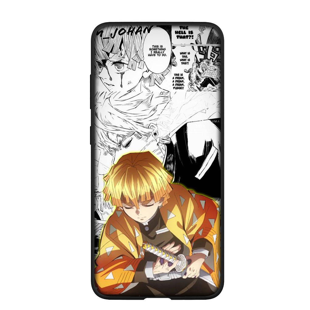 Telefonfodral till Samsung Galaxy S24 S23 iPhone 15 14 Xiaomi Redmi Note 13 12 11 8 10 9 Pro Max X XR OPPO A15 Huawei Agatsuma Zenitsu Demon Slayer Anime