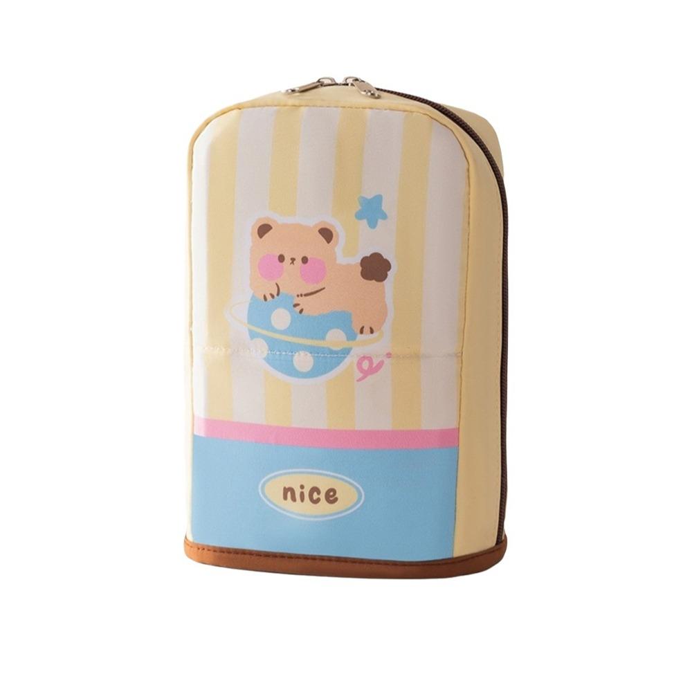 Oxford Cloth Standing Cosmetic Pouch Dust-proof Makeup Brush Holder Makeup Organizer  Pen Storage