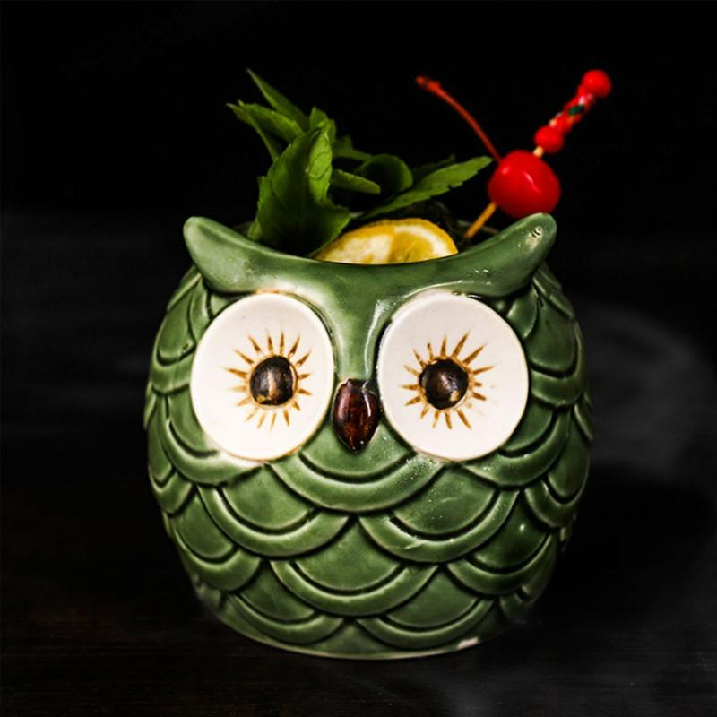 Tazza Tiki Tazze da Cocktail Hawaiane Tazza Divertente in Ceramica Creativa Tazze Tiki Tazza da Birra per Bevande Tazza da Vino Strumenti per Bar Regalo per Amici