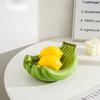 Bujiao Green and Jiao Green Small Exquisite Fruit Plate Ceramic Small Fruit Plate Snack Plate Restaurant Hotel Storage Creative