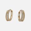 14k Cubic String One Touch Earring