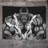 Orangutan rhino animal fitness tapestry wall hanging macho background cloth living room bed  home decoration