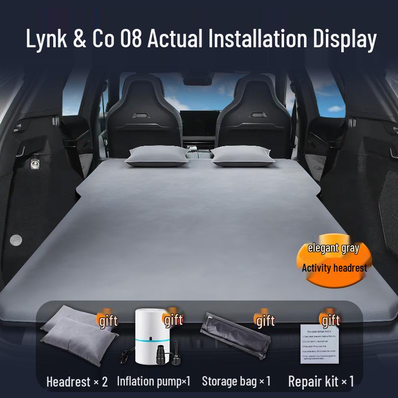 Lynk & Co 08 Auto aufblasbare Matratze: Kofferraum-Isomatte & Rücksitz-Luftkissen