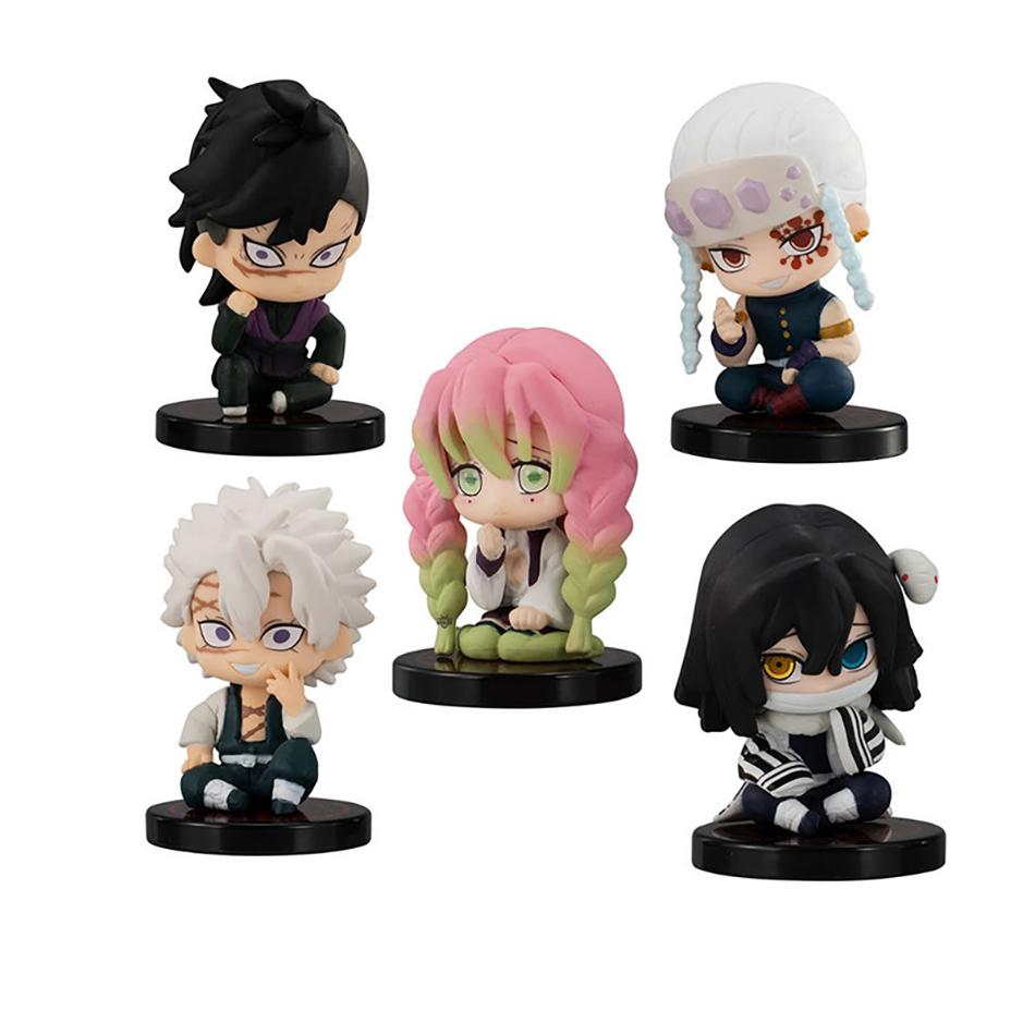 

Фігурка Q Posket Мисливець на демонів Міні-фігурки Набори по 5 шт. Kimetsu No Yaiba Маленькі ПВХ Колекційні Моделі Ляльки Декорація для столу