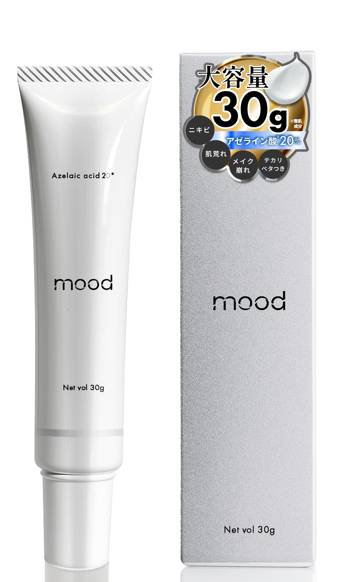 

вместимость 30г х крем с азелаиновой кислотой для хорошего настроения 30г Сделано в Японии Содержит увлажняющие ингредиенты CICA Глицилглицин Керамид Забитые поры Грубая кожа