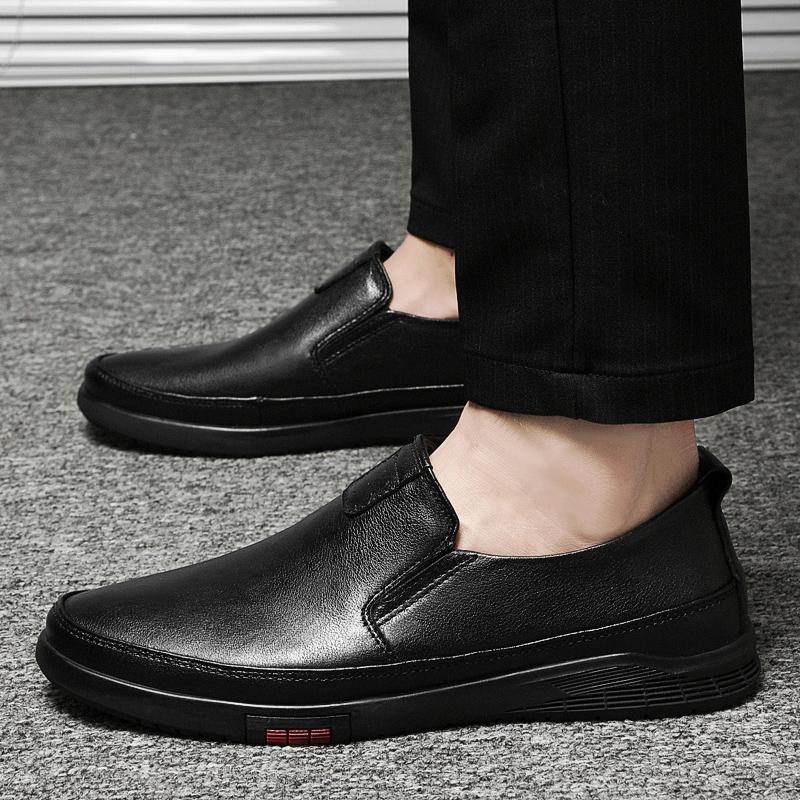 Mens Shoes Genuine Leather Men Dress Shoes Luxury Men'S Business Oxfords Classic Slip On Gentleman Shoes Moccasins Driving Man