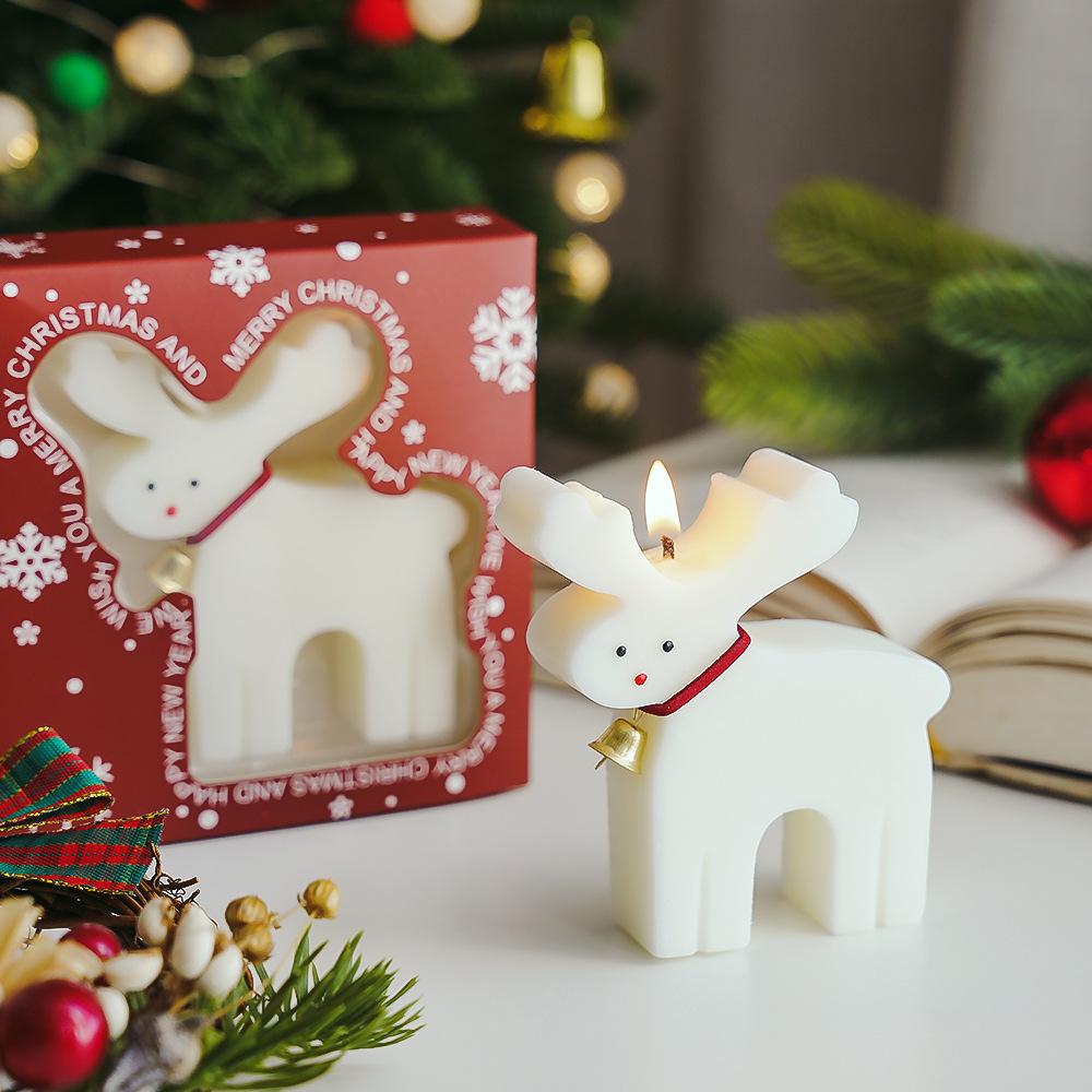 Christmas Scented Candle Simulation Elk Shape Gift Indoor Fragrance