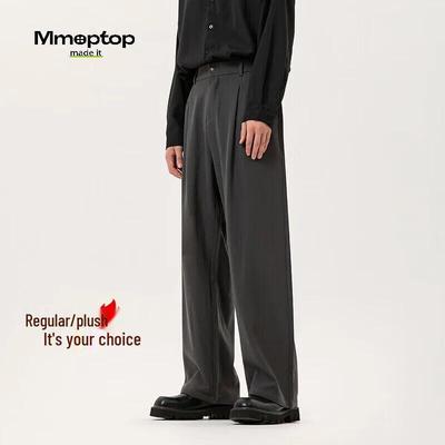 MMOPTOP Men's Loose Straight-Leg Business Casual Pants (Model 80139)
