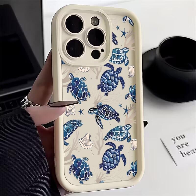 Fashion Turtle Colorful Painting Phone Case For Xiaomi Mi 15 14T 14 13 13T 12 12T 11 Lite 5G Poco M6 X3 X5 X6 F5 F6 X7 Pro Cover