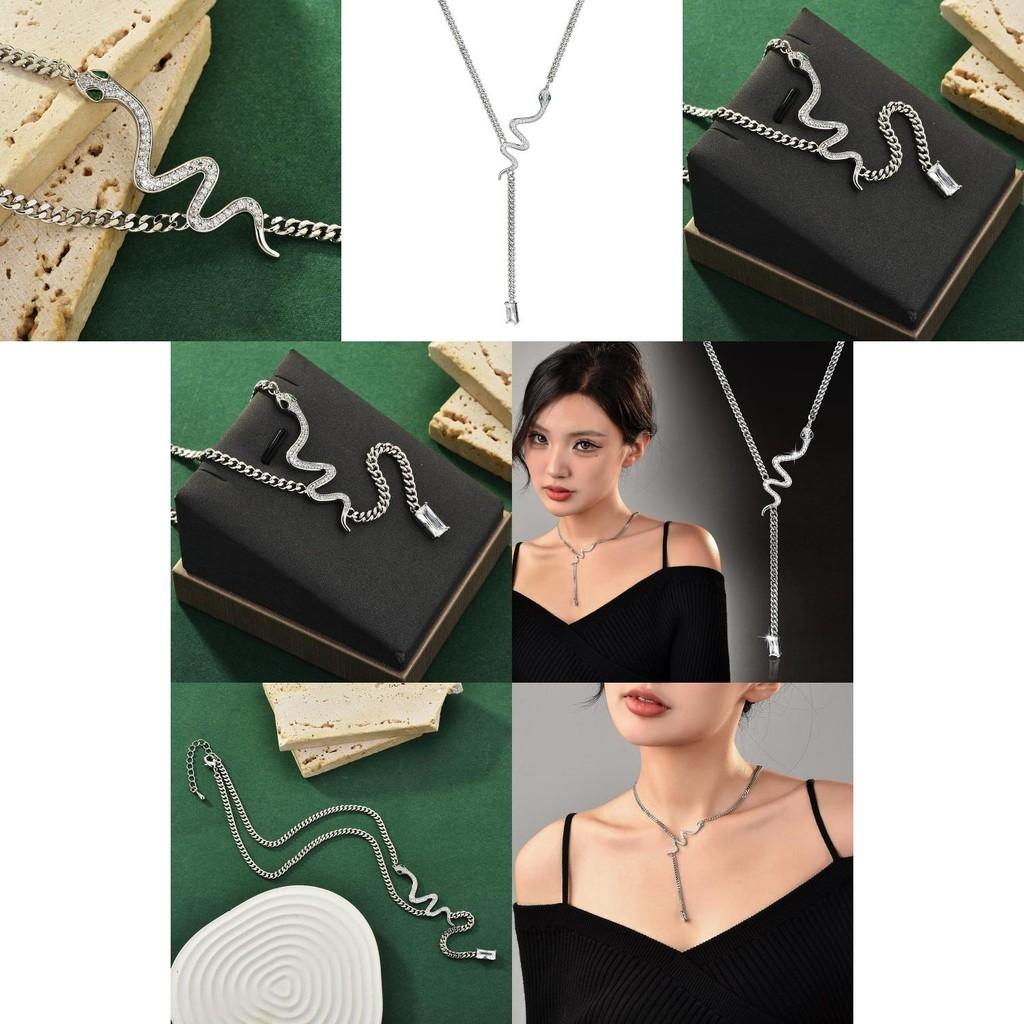 Chic Snake Bone Necklace For Women Modern Design With Mixed Gemstone Accents