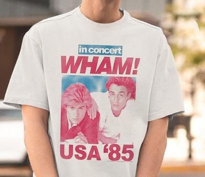 Wham Shirt, Wham Popmusik Shirt, Wham Big Tour Shirt