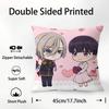 My Happy M-MarriageS Pillow Case Plush Fabric Soft Double Sided Print Sofa Cushion Cover Throw Pillow Covers